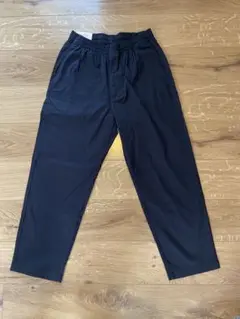 UNIQLO コットンリラックス アンクルパンツ S ネイビー