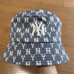 New Era NYロゴ バケットハット ネイビー