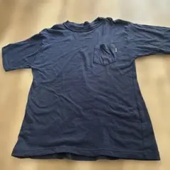 【YANASE ヤナセ 】ポケット付き Tシャツ ネイビー