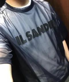 ジルサンダー　メッシュ　Tシャツ　ロゴ　トップス　シースルーのサムネイル