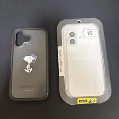 iPhone 16 対応 スヌーピー Plump Frame ケース