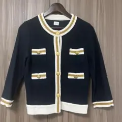 【美品】TIENS ecoute ノーカラートップスのサムネイル