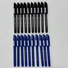 PILOT サインペン 中字 黒10本 青10本 計20本セット　耐水　水性顔料