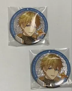にじさんじ 8周年 ランダムグリッター缶バッジ A エクス・アルビオ 2個セット