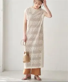 新品＊アースミュージックアンドエコロジー＊レースワンピース&サロペット2点セット