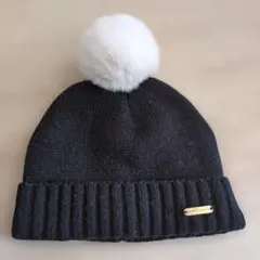 petit main ニット帽 ブラック