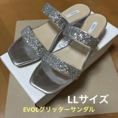 EVOL グリッターサンダル シルバーのサムネイル