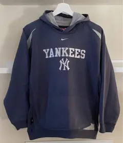 NIKE ナイキ ニューヨーク ヤンキース パーカー 刺繍 ナス紺 サイズL