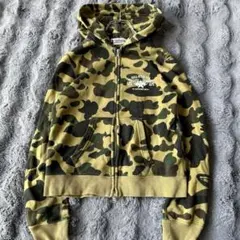 A Bathing Ape ジップアップパーカー カモフラ XXS レディース