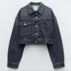 ZARA クロップド丈 デニムジャケット