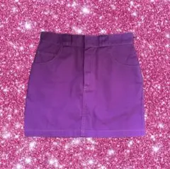 ★超美品★X-girl CHINO MINI SKIRT紫 y2k 平成ギャルのサムネイル