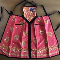 イヴ・サンローラン　花柄エプロン　レトロ　新品　Saint Laurent