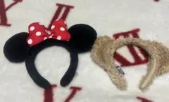 ミニーちゃんダッフィーカチューシャ