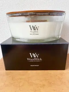 未使用　WoodWick HearthWick ホワイトティー&ジャスミン