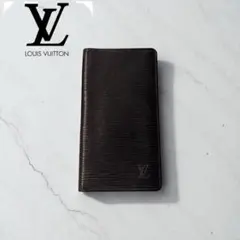 Louis Vuitton エピ　札入れ　ダーク　ブラック　 二つ折り財布