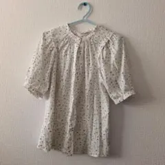 grove 小花柄 半袖ブラウス Mサイズのサムネイル