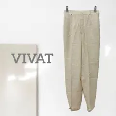 n3【ヴィヴァット】スラックスパンツ/楽ちん ストレート 通気性 着回し 一点物