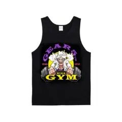 【タンクトップ】　GEAR 5TH GYM　ニカ　ゴールドジム　ブラック　XL