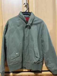 オリーブグリーン ミリタリージャケット　古着　短丈
