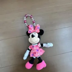 最終値下げ１８日削除ミニーマウス ぬいぐるみ ビーズストラップ付き