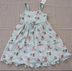 メゾピアノ　くま　ジャンパスカート　お部屋柄