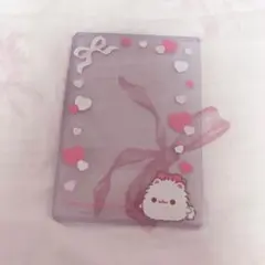 ポメラニアンもち 硬質カードケース あか
