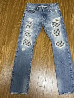 ヒステリックグラマー 30周年ローリングストーンズコラボジーンズ　32インチ HYSTERIC GLAMOUR ヒステリックグラマー × ROLLING STONES