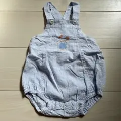 Familiar ストライプ オーバーオール 70
