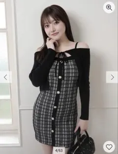 リップサービス マルチパターンアンサンブルニットワンピース LIPSERVICE