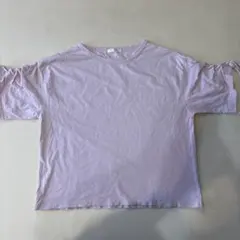 C.O.L.Z.A 薄紫 袖ギャザー Tシャツ Sサイズ