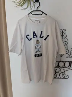 WHO.A.U CALI ベア刺繍 Tシャツ アイボリー M