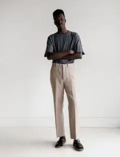 パンツ AURALEE WOOL SILK SHARK SKIN SLACKS Auralee Linen Wool Silk Shark Skin Slacks | Garmentory