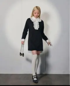 【新品未使用】Treat Urself ミニワンピース（baby pink） Treat ürself バレリーナチュールミニワンピース