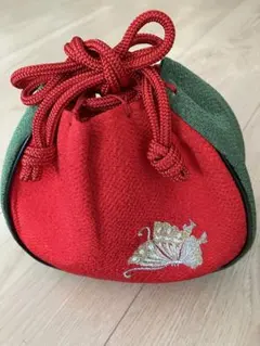 女児　七五三　和装用　縮緬巾着袋