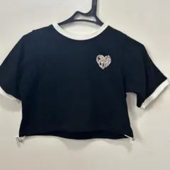 Choa Choa クロップドTシャツ y2k平成ギャル韓国ギャル豹柄150cm