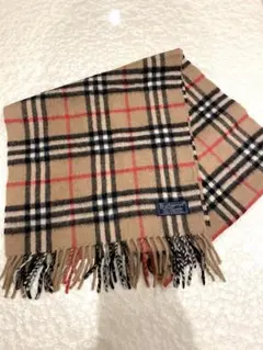 Burberrysバーバリー　マフラー　カシミヤ　ノバチェック英国製 ブラウン