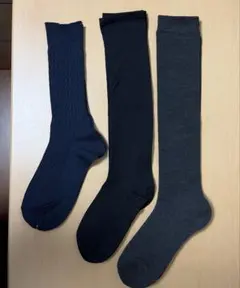着圧ソックス他3足セット ダイヤモンド模様他