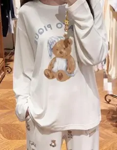 GELATO PIQUE テディベアパジャマセット ルームウェア上下セット
