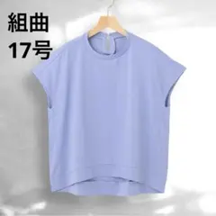 クミキョク 組曲 K 大きいサイズ フレンチスリーブ カットソー17号