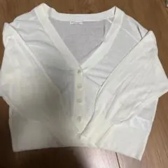 earth music&ecology ホワイト カーディガン