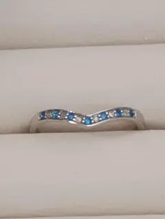天然アウイナイト ダイヤモンド フリーサイズリング 計0.26ct PT950 天然アウイナイト ダイヤモンド フリーサイズリング 計0.26ct PT950