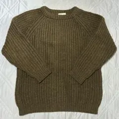 HIGHLAND HEATHER オイルドセーター オリーブ ニット 緑 古着のサムネイル