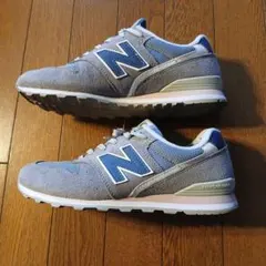New Balance 996 グレー/ブルー スニーカー