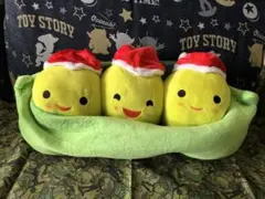 お値下げ中❣️トイストーリー お豆３兄妹 ビッグサイズ ぬいぐるみ クリスマス