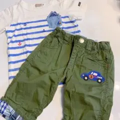 A ミキハウス  男の子 Tシャツ パンツ　2枚セット 110