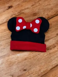 ミニーマウス 耳付き帽子 サイズ58cm