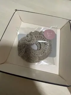 シュシュ　2点セット　ベージュ