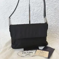 【良品】プラダ　ワンショルダー　肩掛け　テスートナイロン　ブラック Y2Kのサムネイル
