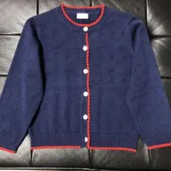 【Combi mini】コンビミニ ネイビー ニットカーディガン 110 美品