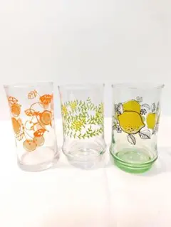 アデリア　昭和レトロ　グラス 3個セット